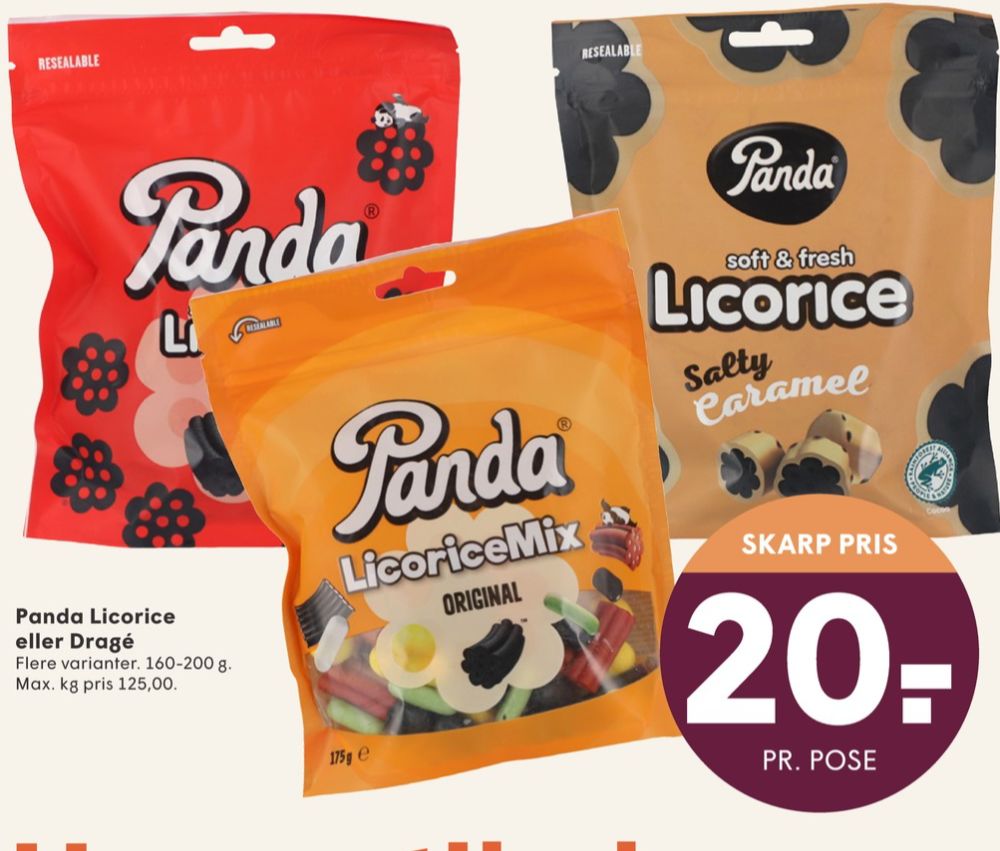 Panda Licorice, Lakridspose Original