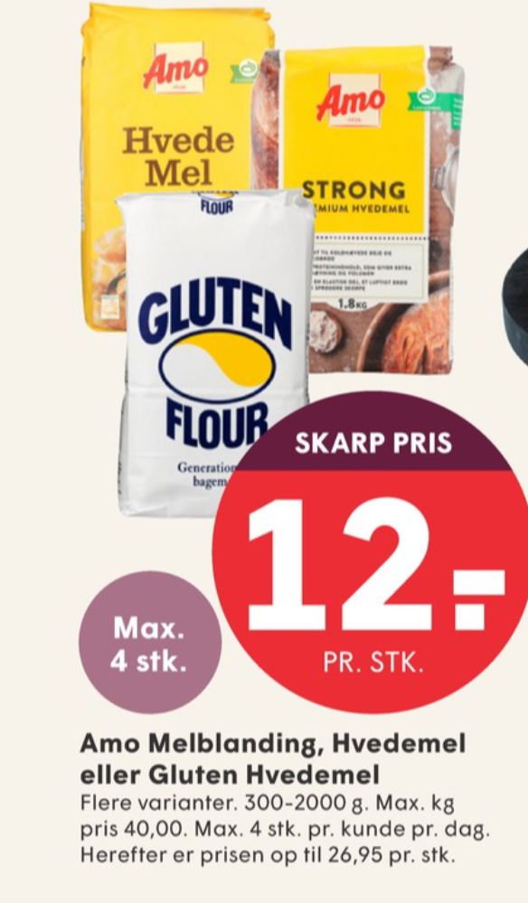 Amo, Hvedemel