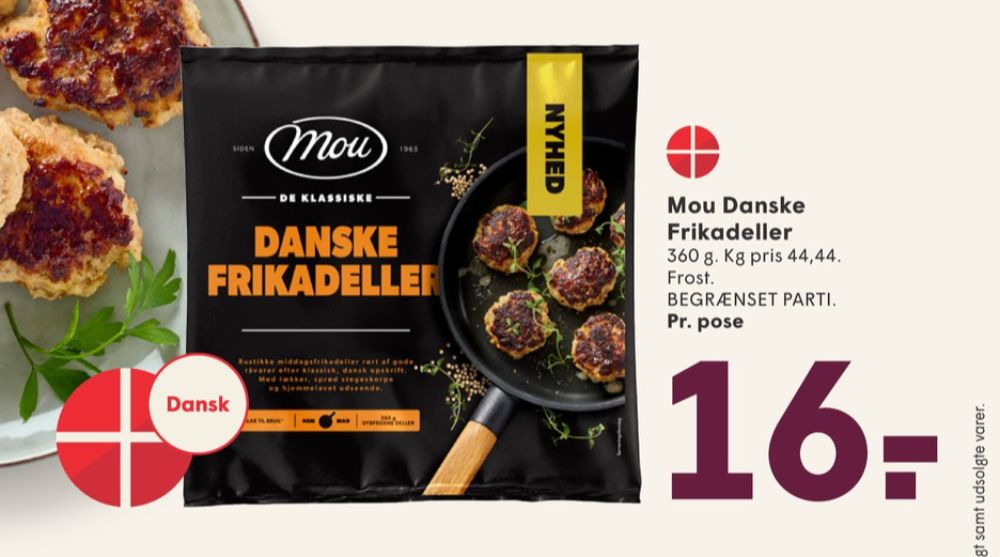 Mou, Frikadeller