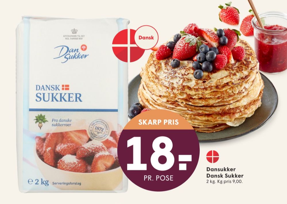 Dansukker, Sukker