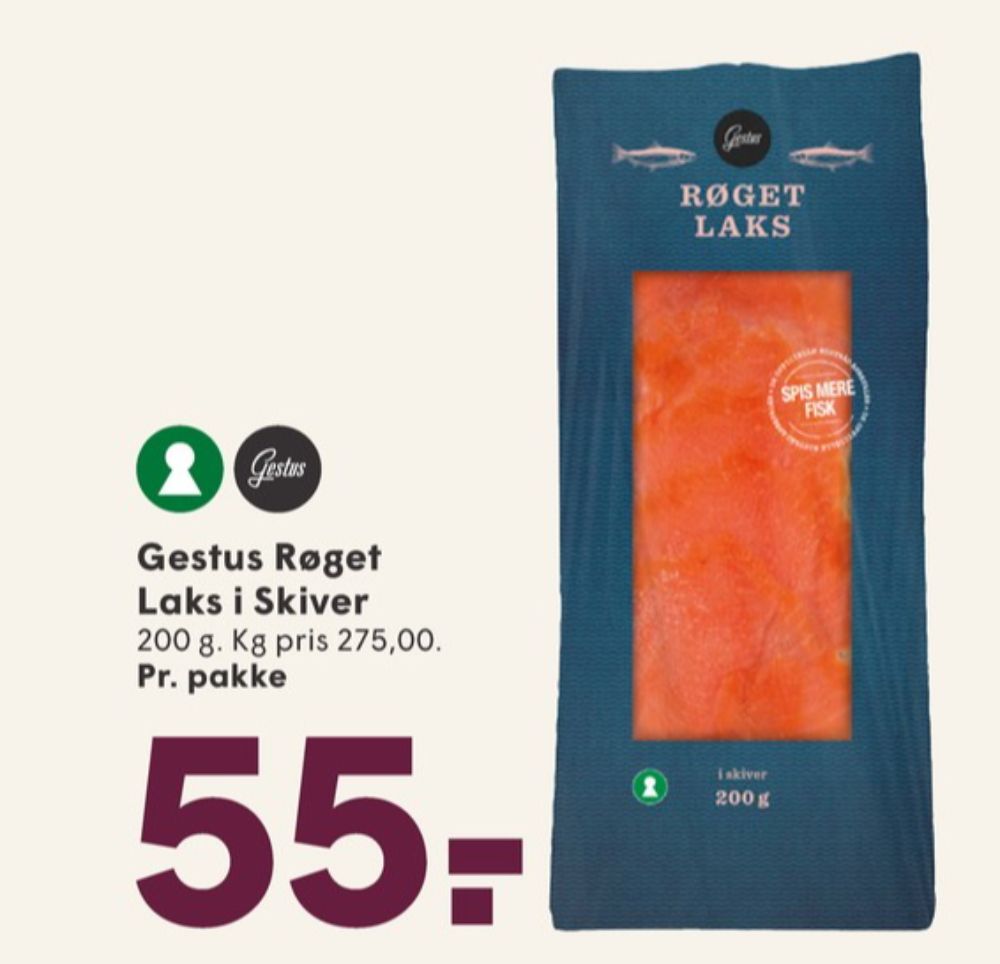 Gestus, Laks i skiver