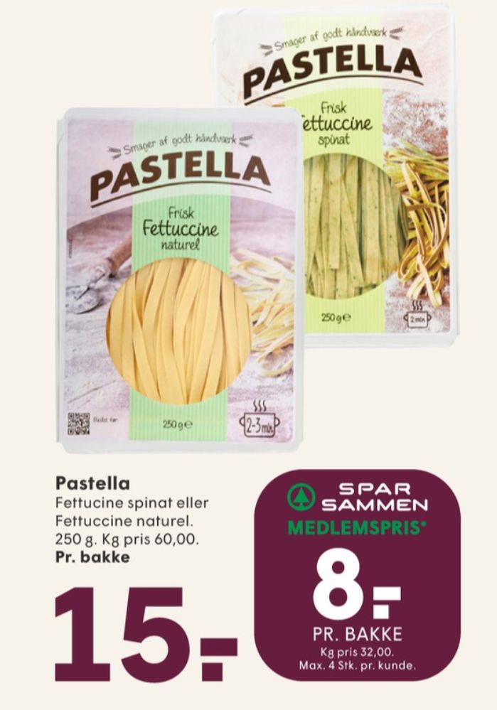 Pastella, Fettuccine Naturel