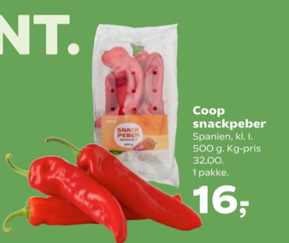 Coop, Peberfrugt