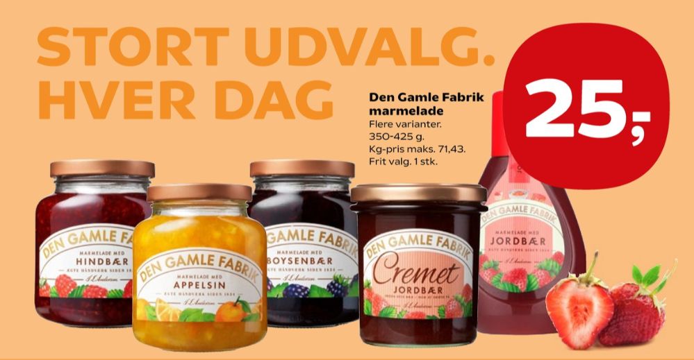 Den Gamle Fabrik, Hindbærmarmelade