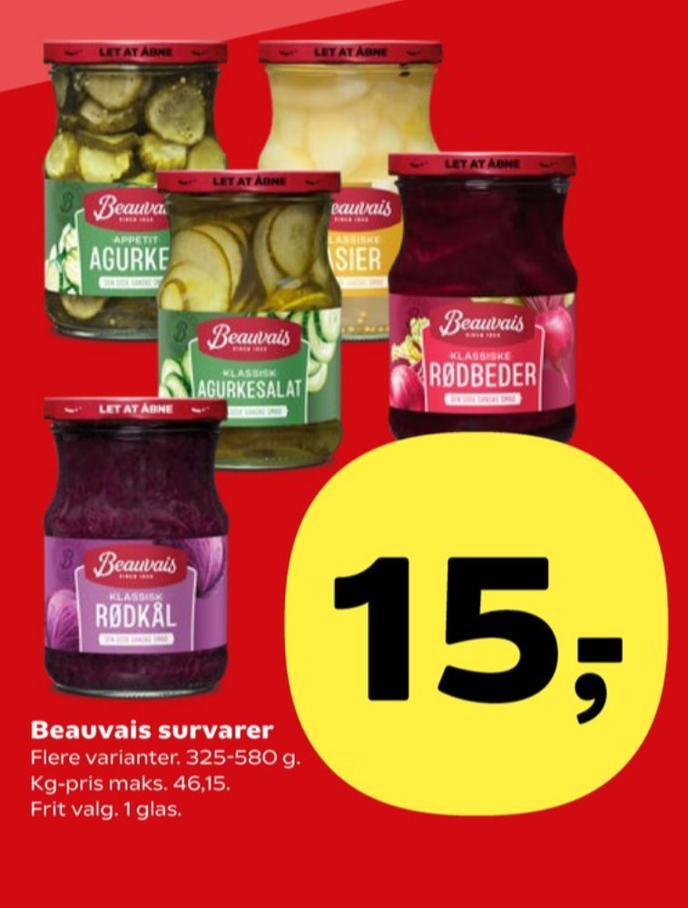 Beauvais, Rødbeder-syltet