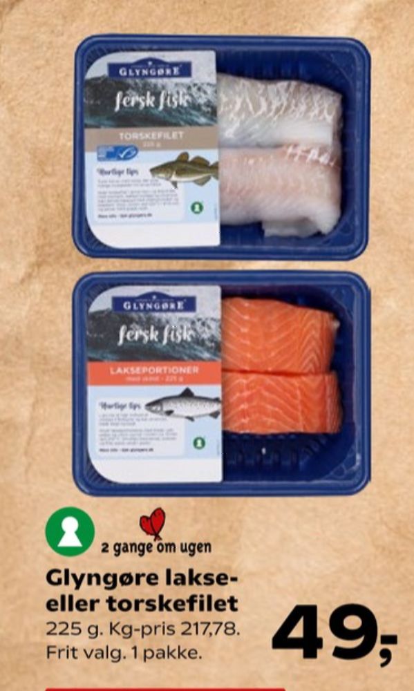 Glyngøre, Lakseportioner