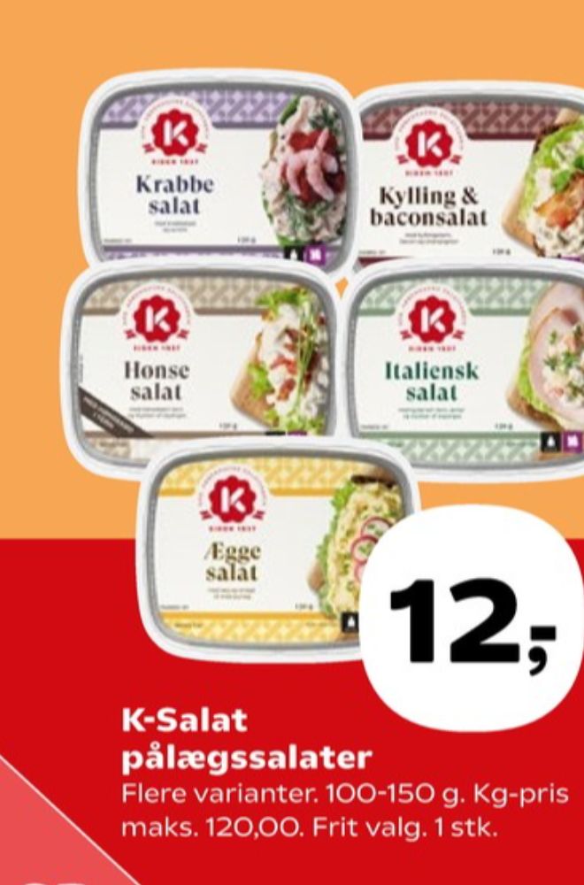 K-salat, Kylling & Baconsalat