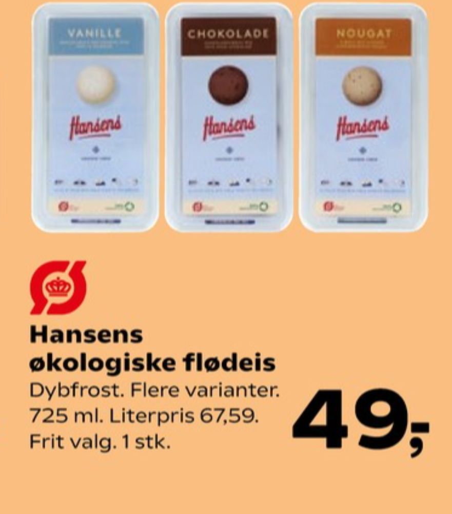 Hansens, Vanilje is
