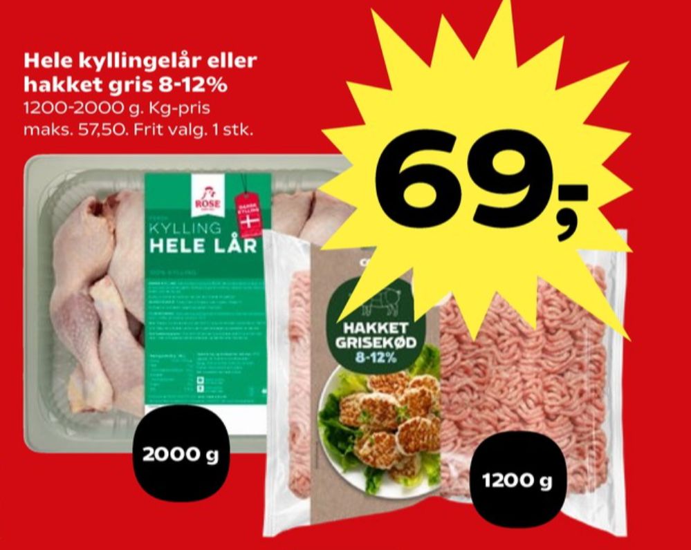 Coop, Hakket grisekød 8-12%