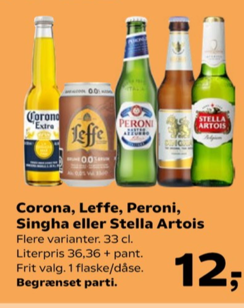 Leffe Brune 0,0%, Øl - Alkoholfri