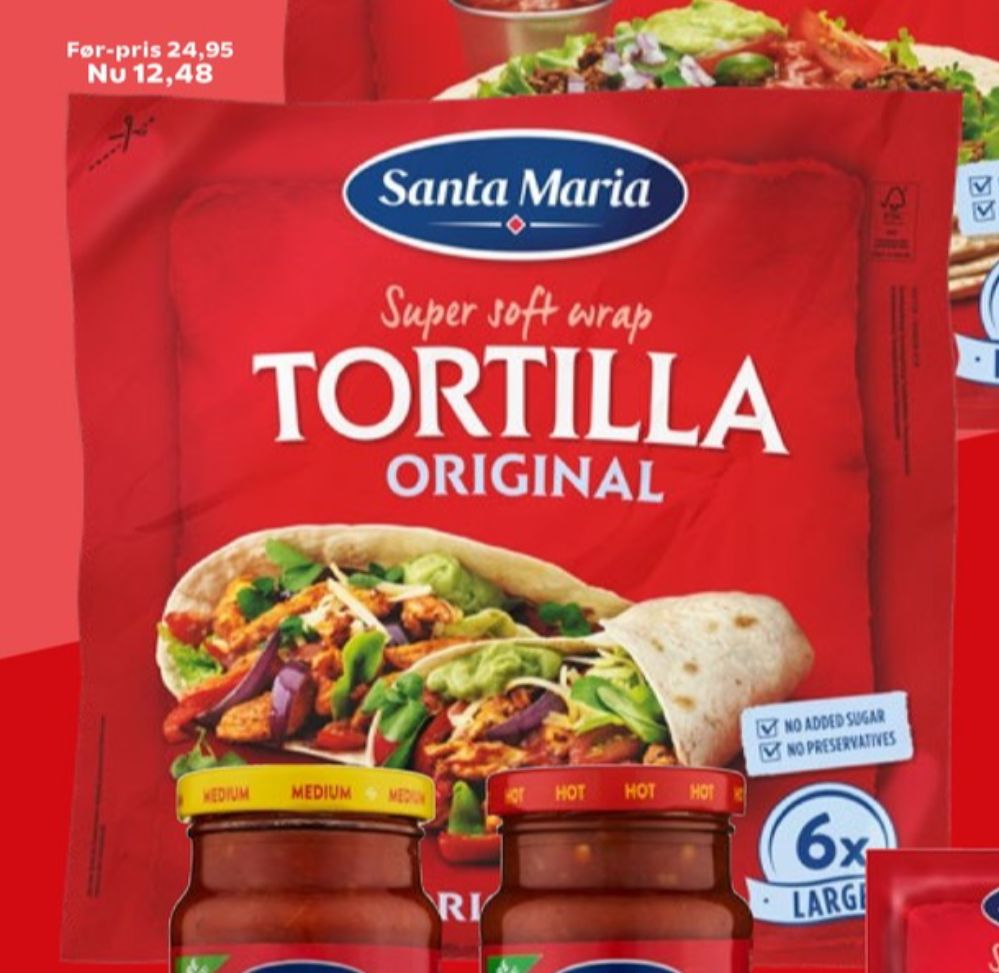 Santa Maria, Tortillawrap Original 6 Large