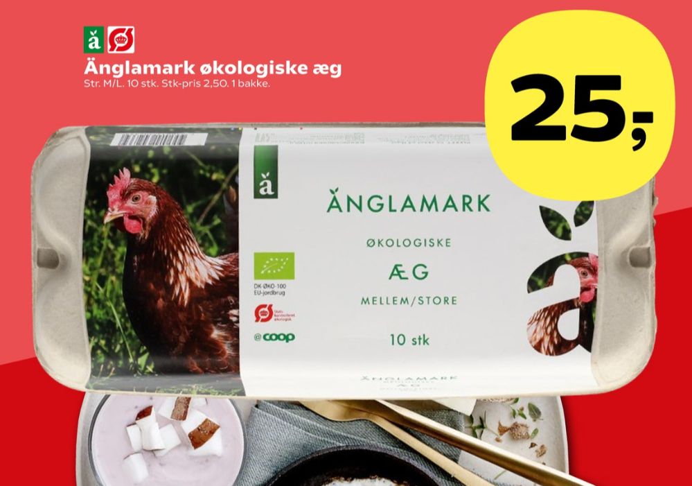 Änglamark, Økologiske æg M/L