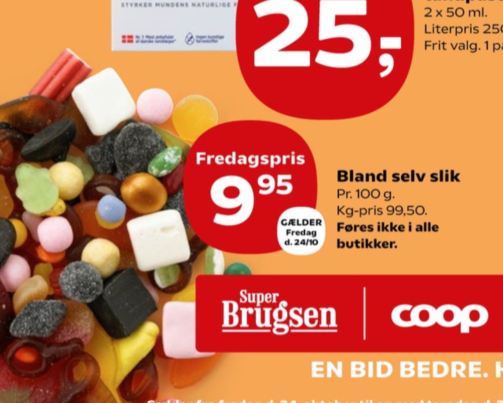Bland selv slik