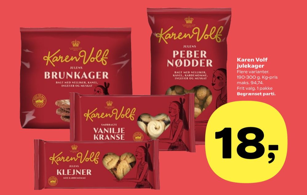 Karen Volf, Vaniljekranse