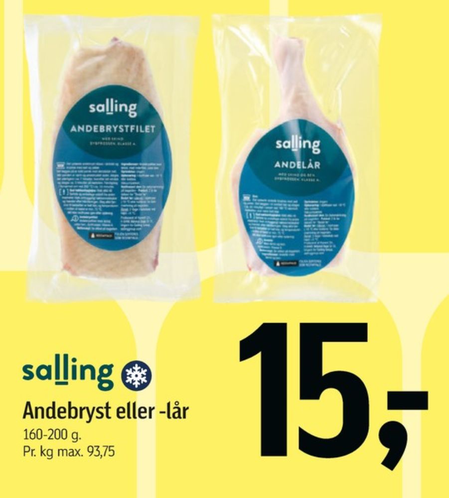 Salling, Andelår