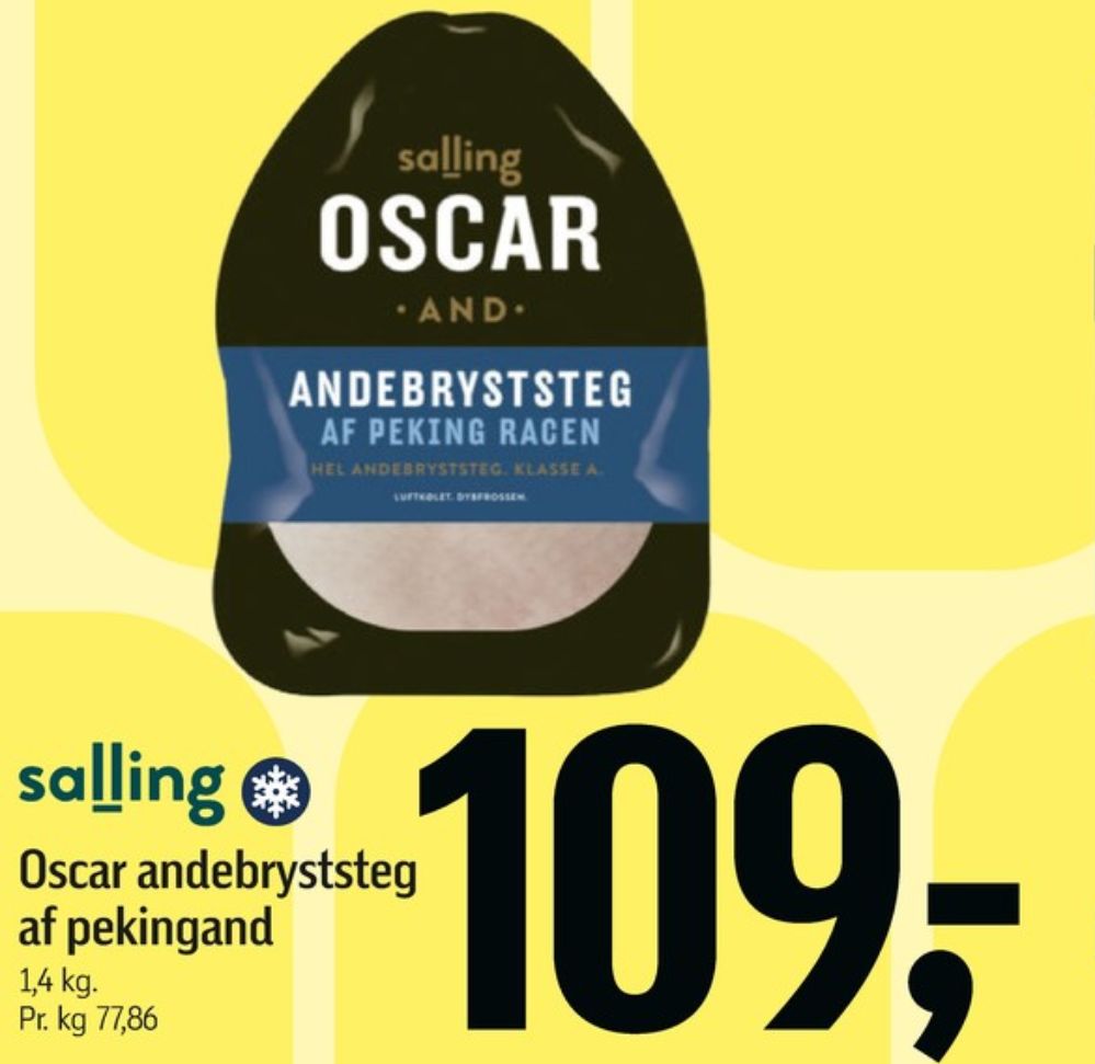 Oscar, Andebryststeg