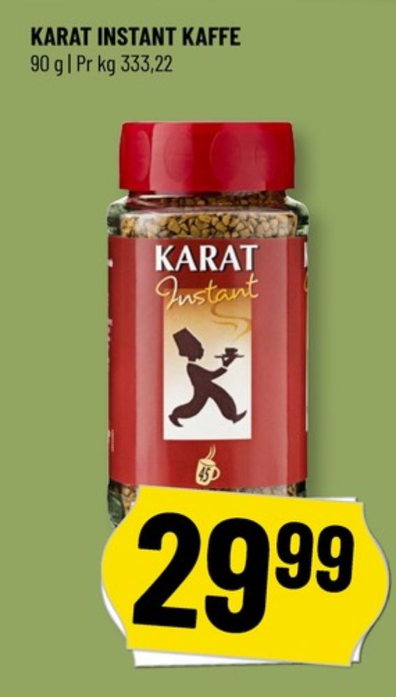 Karat, Instant Kaffe