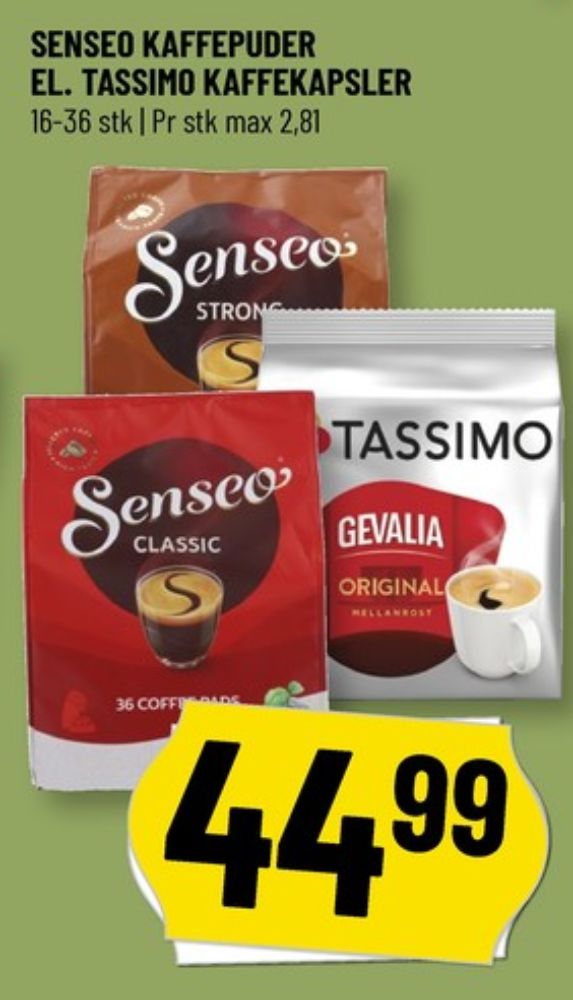 Senseo Classic, Kaffepuder