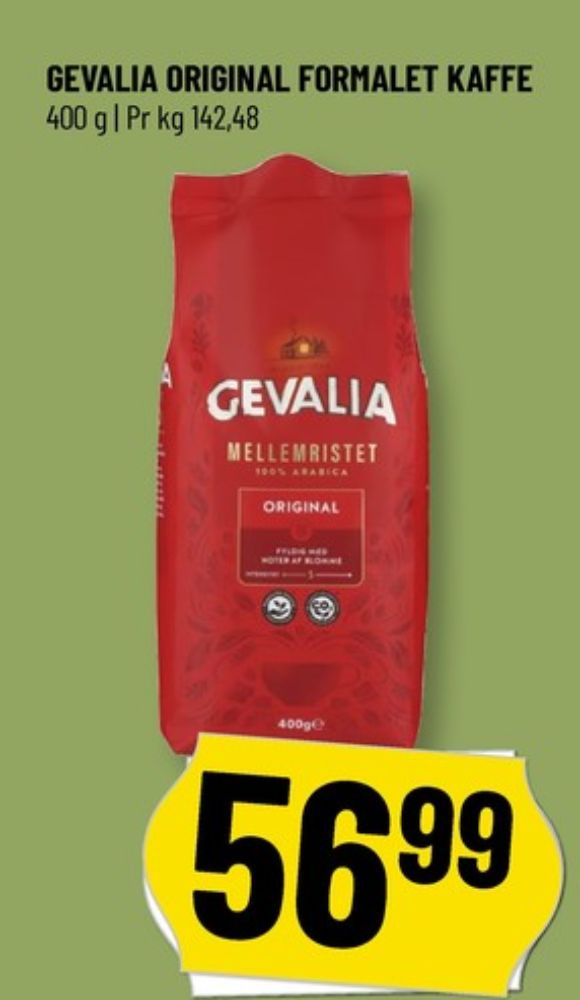 Gevalia Original, Kaffe Formalet