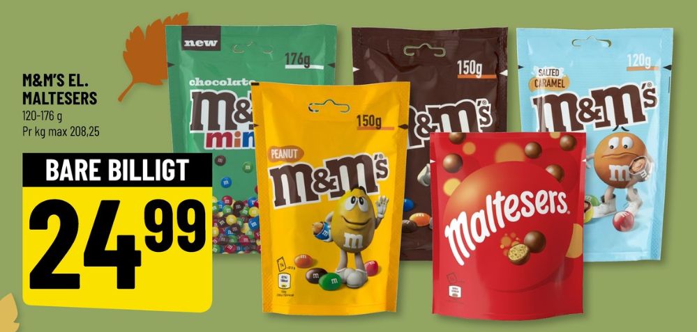 M&Ms, Chokoladepastiller Minis