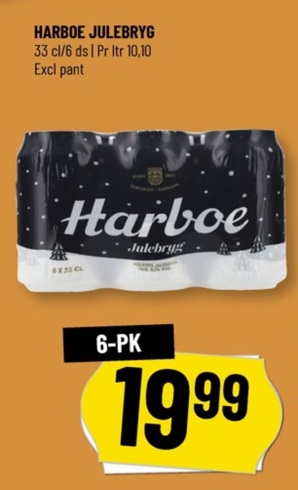 Harboe Julebryg, Øl 6 pk.