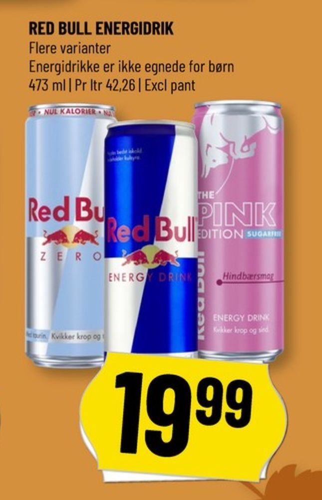 Red Bull Zero, Energidrik