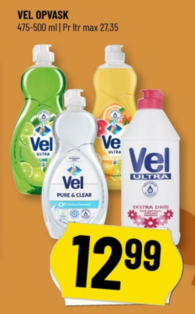Vel, Opvaskemiddel