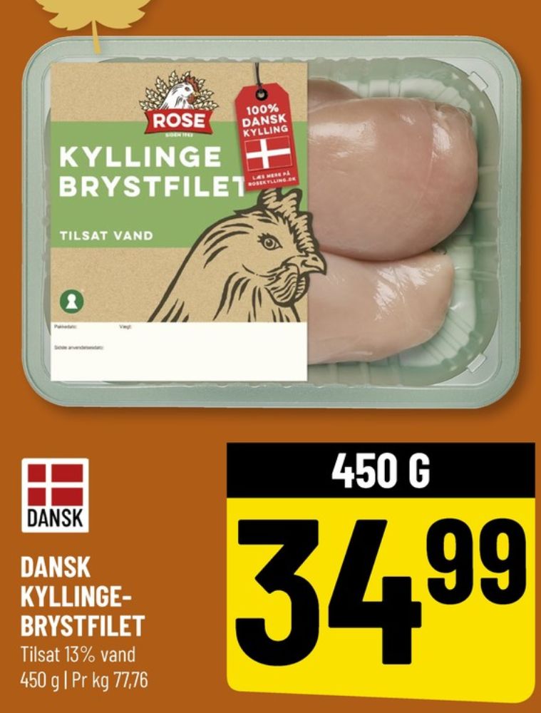Rose, Kyllingebrystfilet