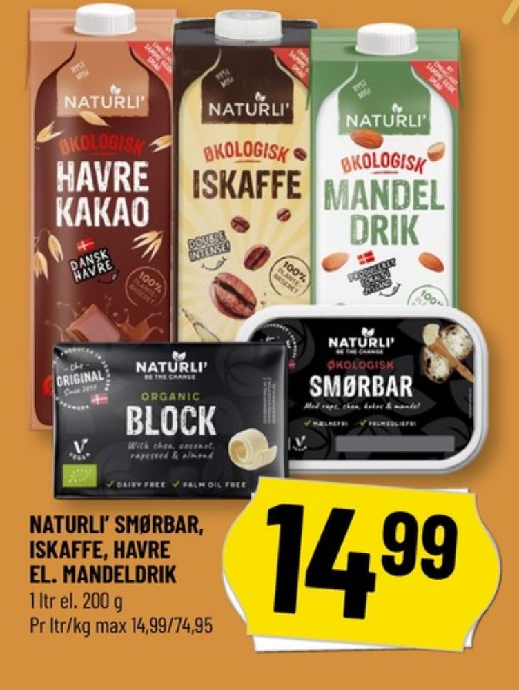 Naturli', Smørbar - Blok