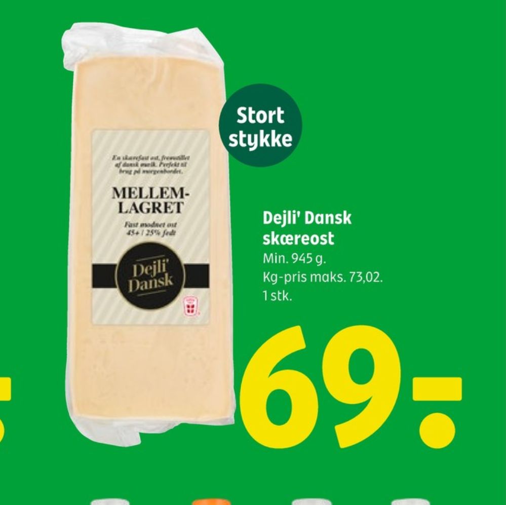 Dejli Dansk, Skæreost Mellemlagret