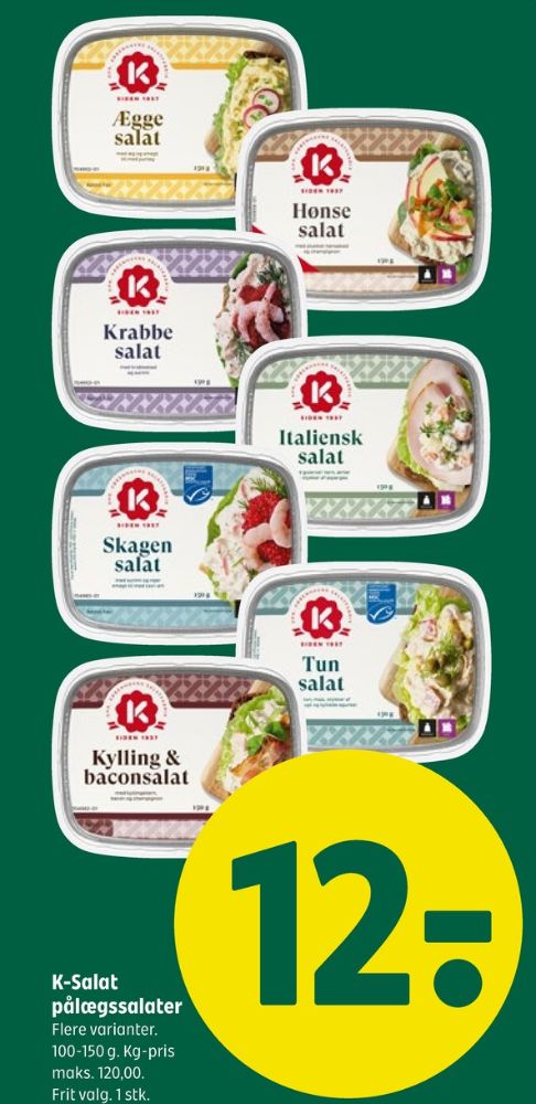 K-salat, Kylling & Baconsalat