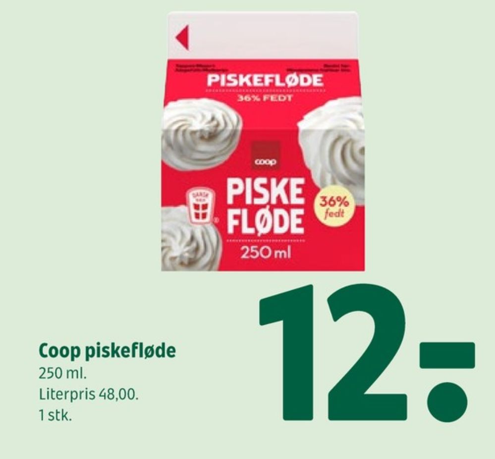 Coop, Piskefløde 36%