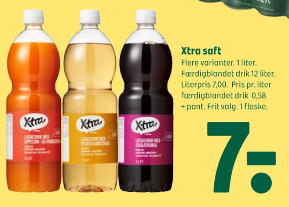 Xtra, Appelsin- & Hindbær Læskedrik