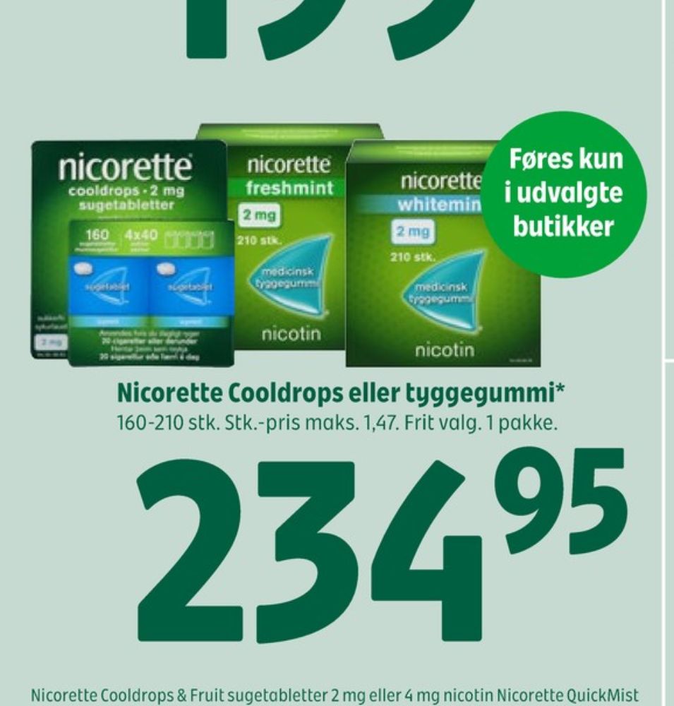 Nicorette, Nikotintyggegummi