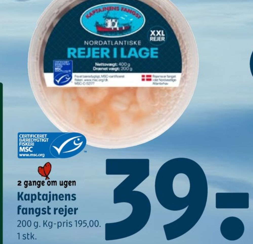 Kaptajnens Fangst, Rejer