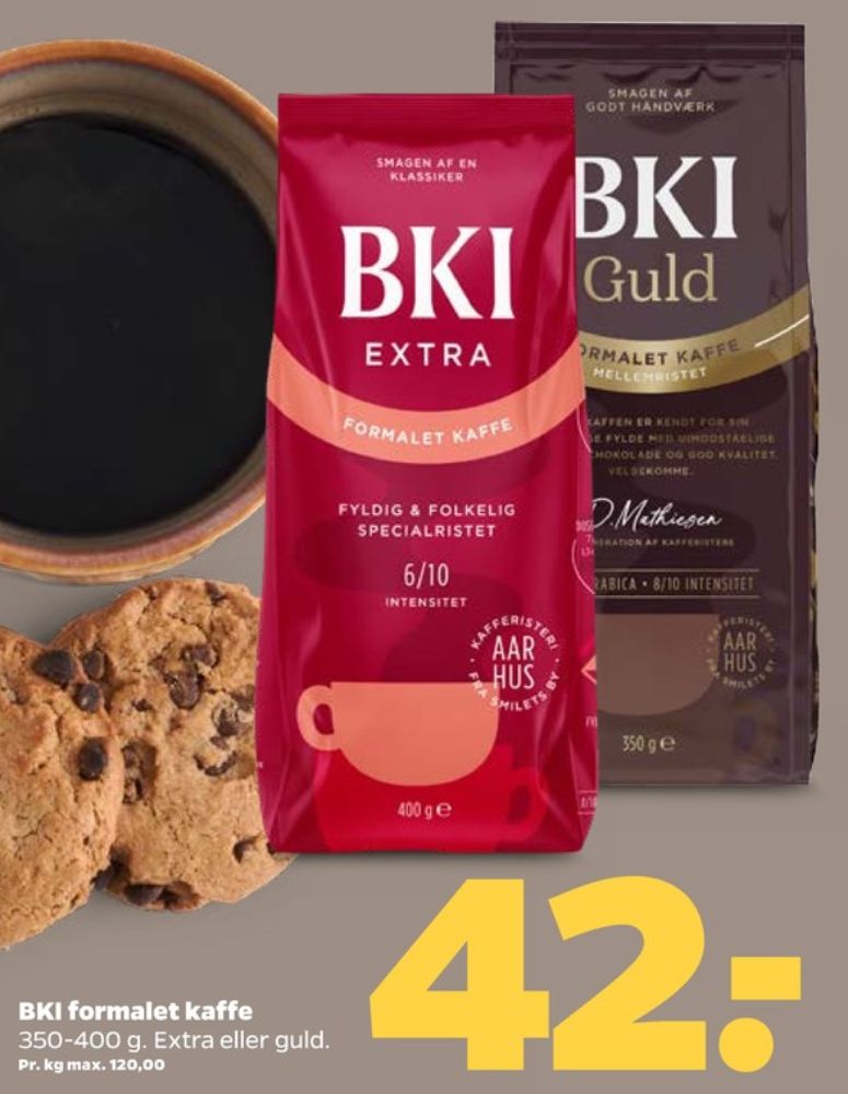 BKI Extra Specialristet, Kaffe Formalet