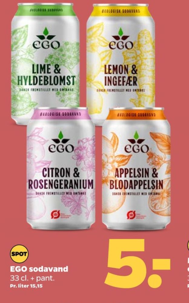 EGO Citron & Rosengeranium, Sodavand