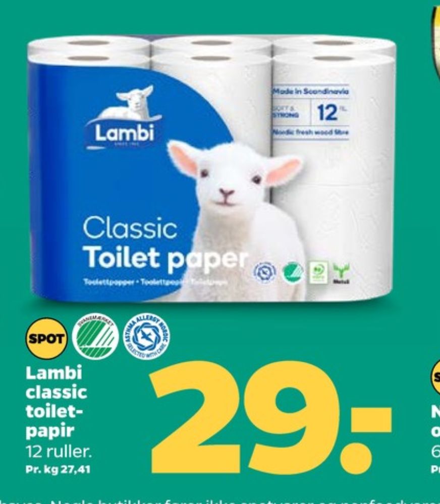 Lambi Classic, Toiletpapir