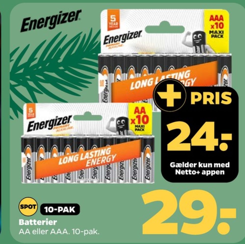 Energizer, Batterier