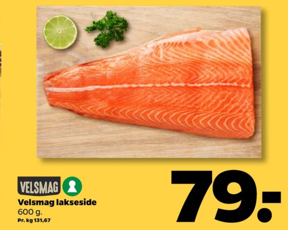 Velsmag, Lakseside