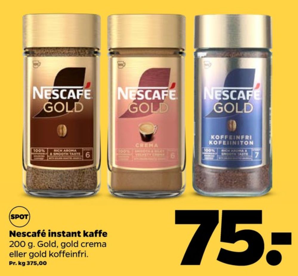 Nescafe Gold, Instant Kaffe