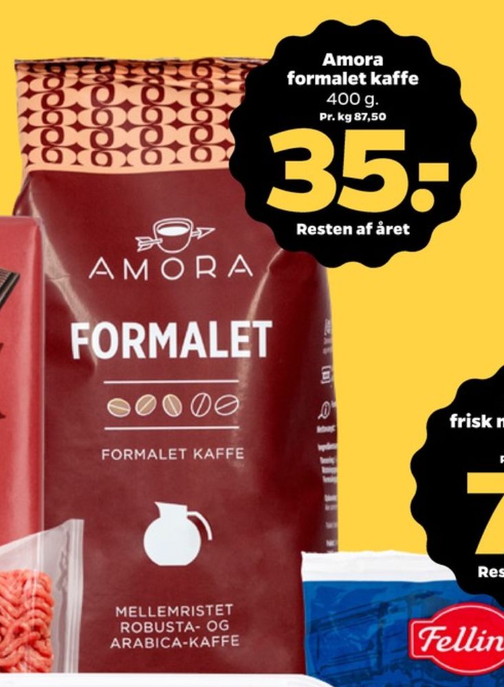 Amora, Kaffe Formalet