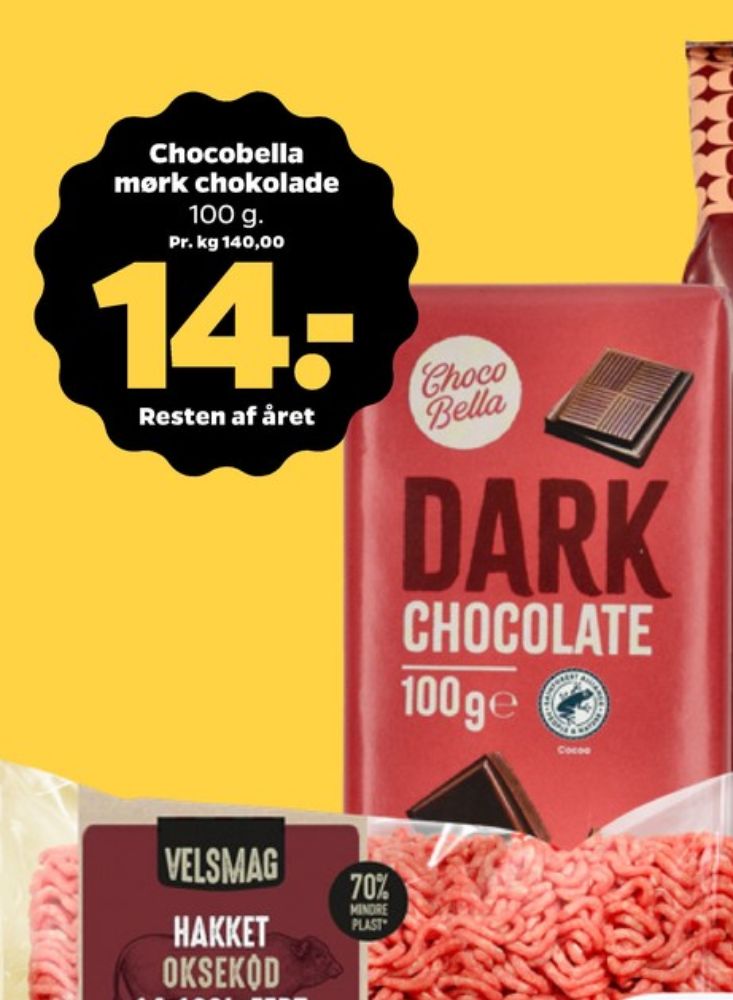 Choco Bella, Chokoladeplade Mørk