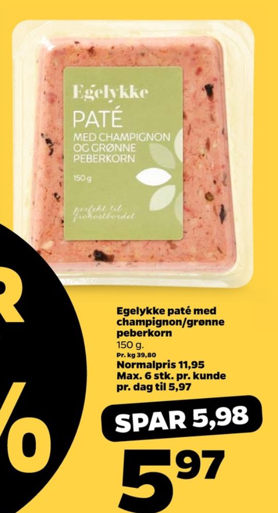 Egelykke, Paté