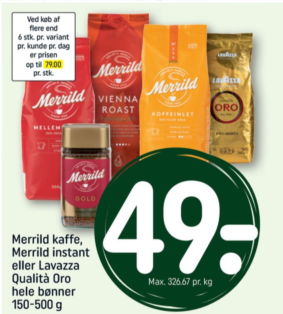LavAzza Qualita Oro, Kaffe Formalet