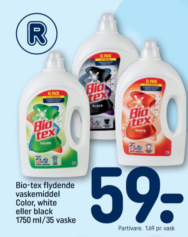 Biotex, Vaskemiddel-flydende