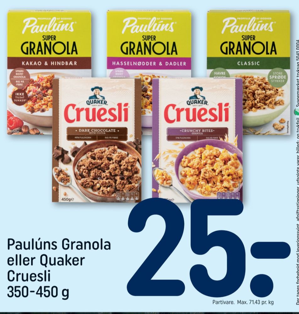 Pauluns, Granola Kakao & Hindbær