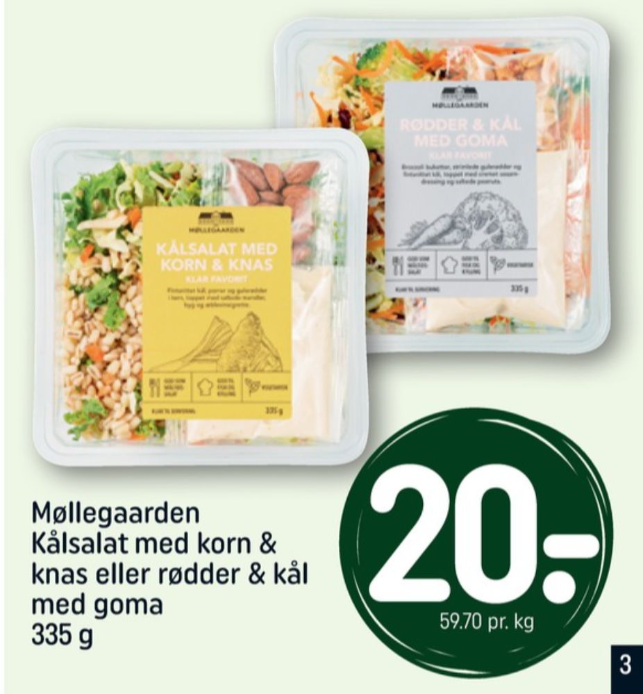 Møllegaarden, Måltidssalat