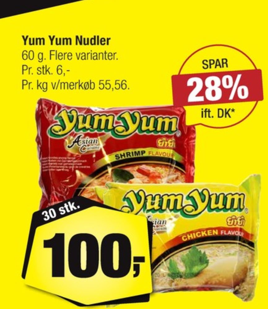 Yum Yum, Nudler Rejesmag