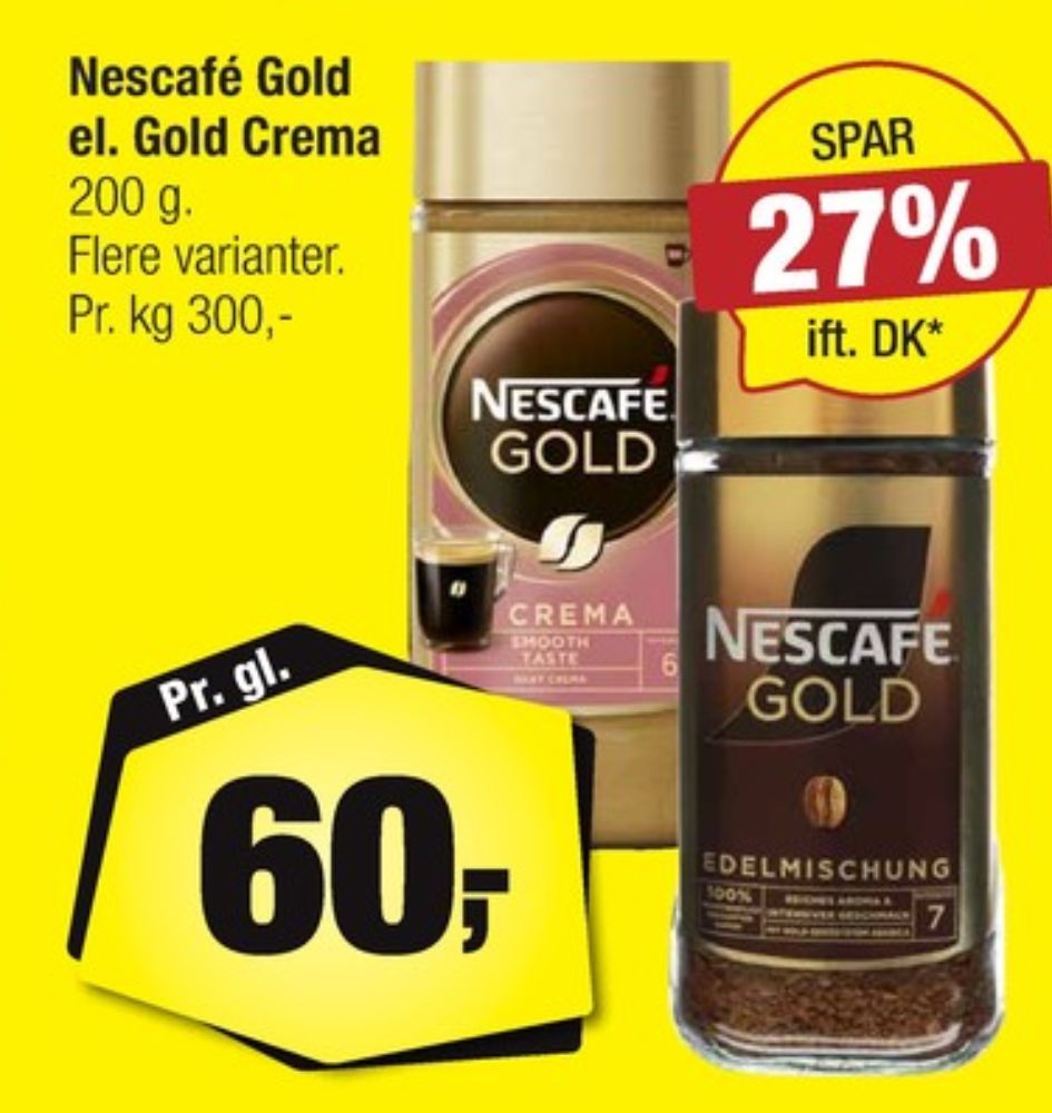 Nescafe Gold, Instant Kaffe